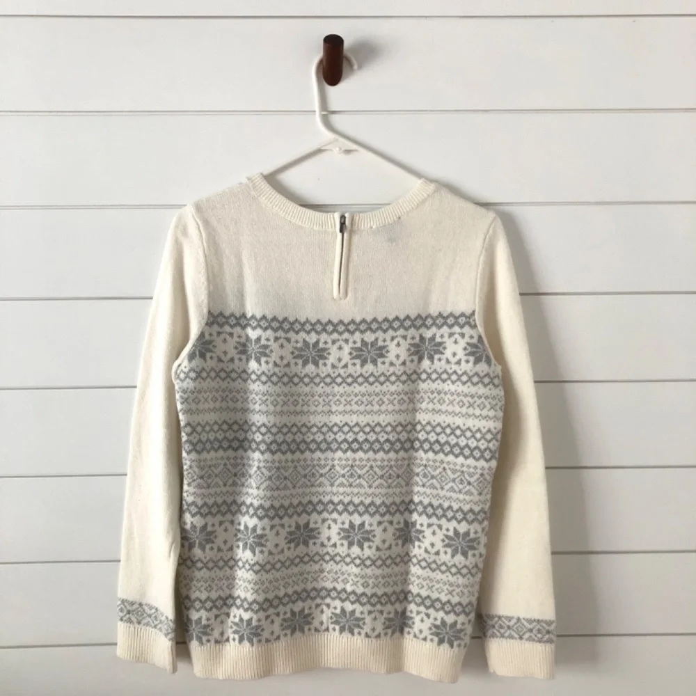 Talbots Snowflake Pullover Sweater - Picture 2 of 5